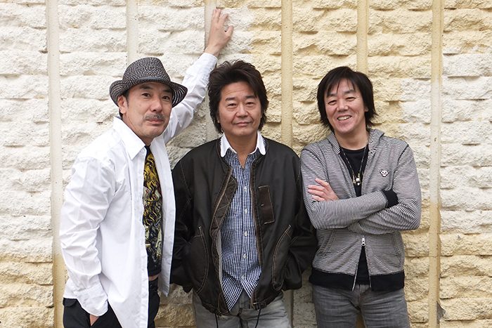 2011年に結成した（左から）平賀和人さん・細坪基佳さん・中村貴之さんによる「スリーハンサムズ」